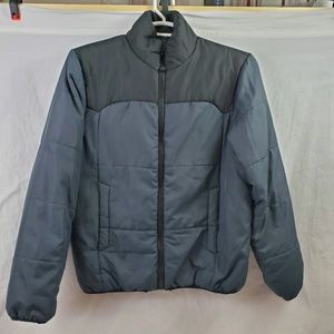 Faded Glory Full Zip Coat Blue Black Medium (677)